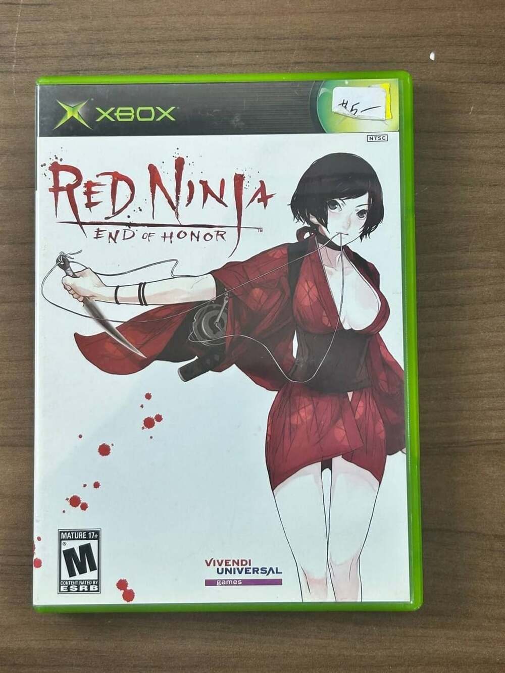Red Ninja End of Honor Microsoft Xbox 2005 NTSC Game Disc Case & Manual